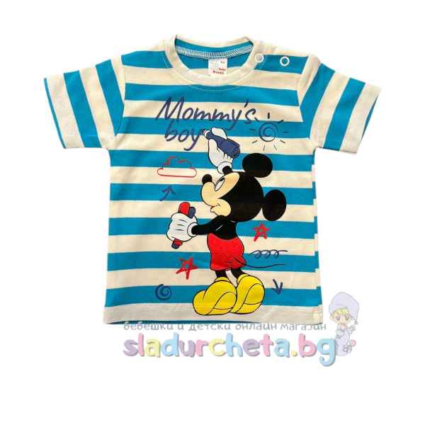 Бебешка тениска Светли, Мики Маус-vMiff.jpeg