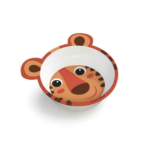 Меламинова купа с ушички Canpol Transparent 4м+ 490мл, оранжева-vR4OC.jpg