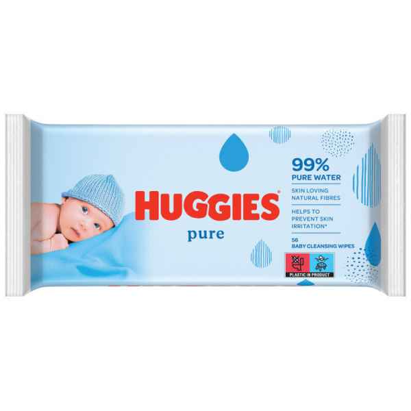 Мокри кърпи Huggies Pure с 99% вода 56бр.-veXnm.jpg