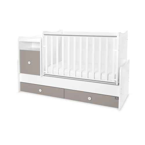 Бебешко легло Lorelli Trend Plus New 3-box, бяло/string