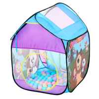 Детска палатка с покрив за игра LittleLife, Маша и Мечока със 100 бр. топки-vtXzD.jpg