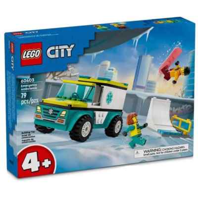 Конструктор LEGO City Линейка за спешна помощ и сноубордист