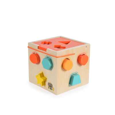 Дървен сортер куб Moni toys