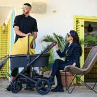 Комбинирана бебешка количка 2в1 Lorelli Boston, Tropical Flowers-w7KdO.jpeg