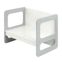 Детска маса и стола 3 в 1 Ginger Home Монтесори, дървена бяло и сиво-wDlzL.jpeg