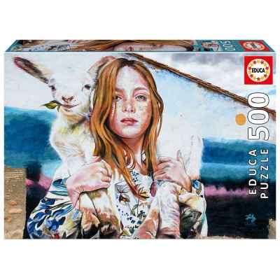 Пъзел Educa, Овчарката, Лили Брик, 500 части