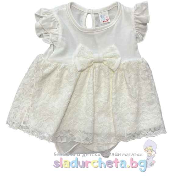 Бебешка рокля Светли, бяла с дантела-wNZjG.jpeg