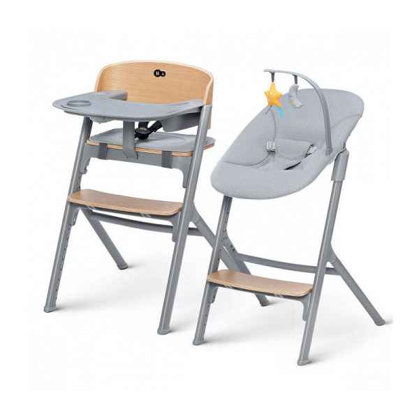 Столче за хранене KinderKraft LIVY + шезлонг CALMEE, дърво-wPNY1.jpg