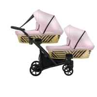 Бебешка количка за близнаци 2 в 1 Kunert Ивенто, Еко розов металик-wQLFG.jpeg