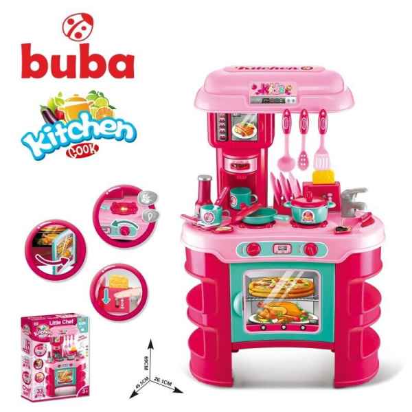Детска кухня Buba Kitchen Cook, розова-wRAM7.jpg