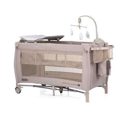 Бебешка преносима кошара Chipolino Бела, тирамису