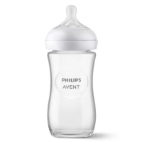 Стъклено шише за храна Philips Avent Natural Response 3.0 с биберон 1м+, 240 мл-wVRPk.png