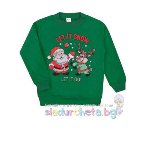 Детска блуза Светли, зелена