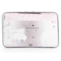 Бебешки спален комплект 6 части Hugzzz Nook 120/60 см, Pink stars-wZD4L.jpeg