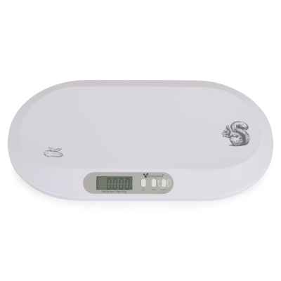 Електронна везна за бебета Cangaroo Peanut, white