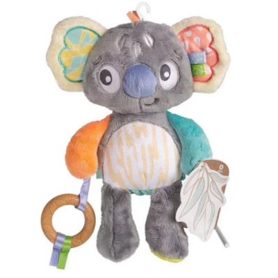 Плюшена коала за гушкане Playgro Fauna Friends, с мека гризалка, 0м+