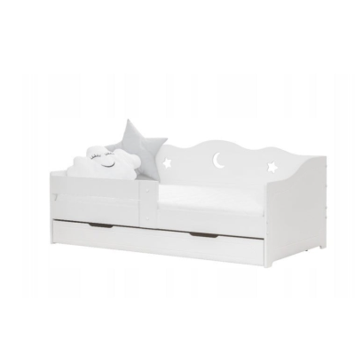 Детско легло с чекмедже Baby Gaja, бяло 70/140 см + матрак