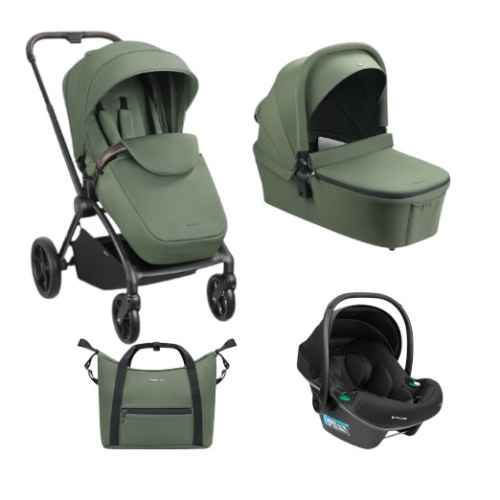 Комбинирана бебешка количка 3в1 Kikka Boo Kara, Army Green