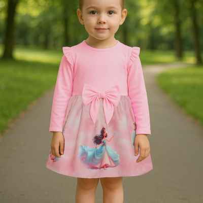 Детска рокля Мариела, розов