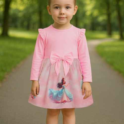 Детска рокля Мариела, розов