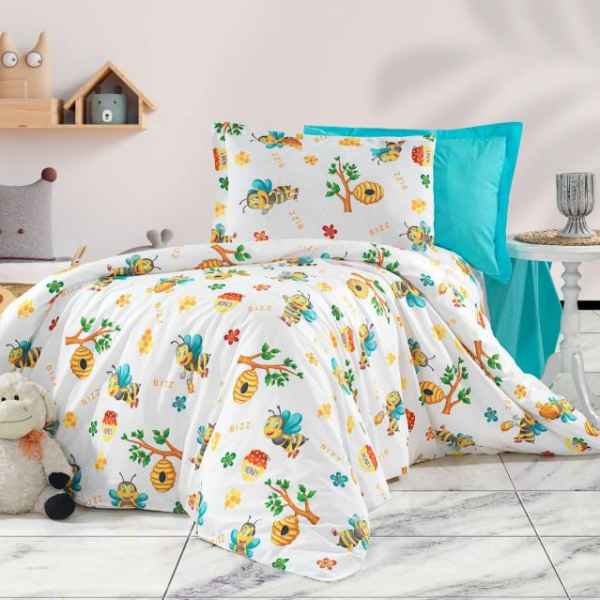 10бр. Детски спален комплект, Пчелички синьо-x965m.jpeg