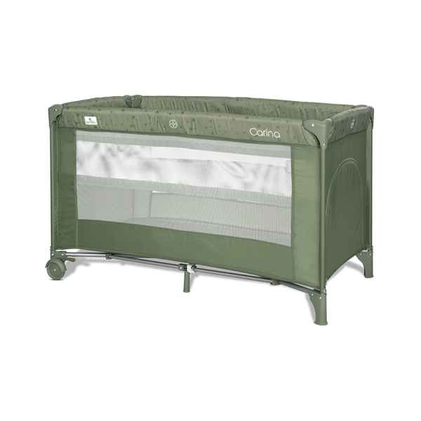 Бебешка кошара 2 нива Lorelli Carina, Green stars-xHiMy.jpeg