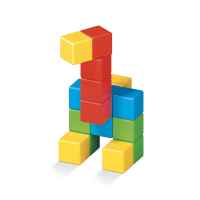 Магнитен конструктор Geomag Magicube, Full Color, 16 части-xRbxx.jpeg
