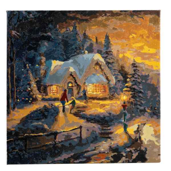 Творчески комплект Craft Buddy, Рисуване по номера, Завръщане на село за Коледа-xTMEL.jpeg