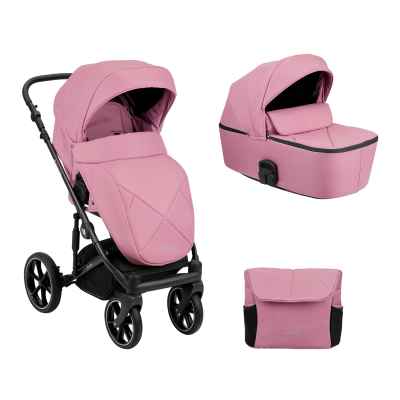 Комбинирана количка Kikka Boo 2в1 с твърд кош Amani, Pink РАЗПРОДАЖБА