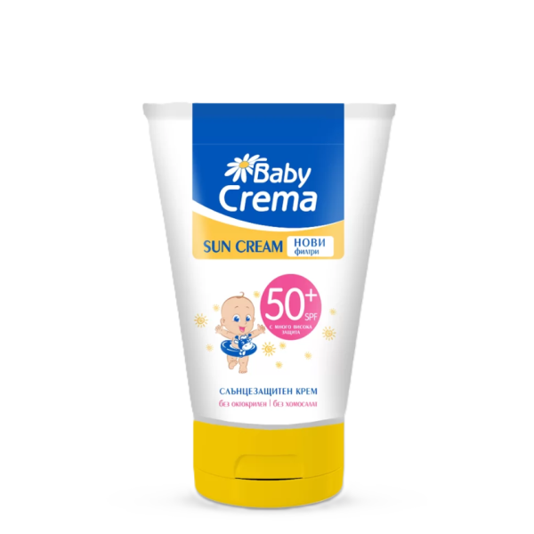 Слънцезащитен крем за лице и тяло Baby Crema, SPF 50+, 100 мл.-xZE3A.png