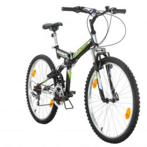 Велосипед Bachini Folding FSP 26, черен/зелен