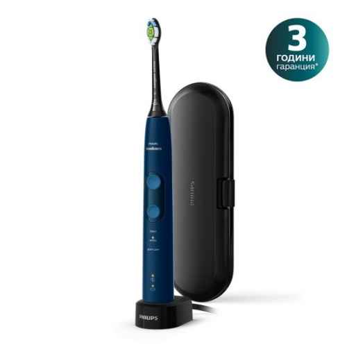 Звукочестотна четка за зъби Philips Sonicare ProtectiveClean 5100, тъмносиня