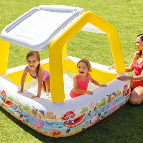 Детски надуваем басейн със сенник Intex Sun Shade