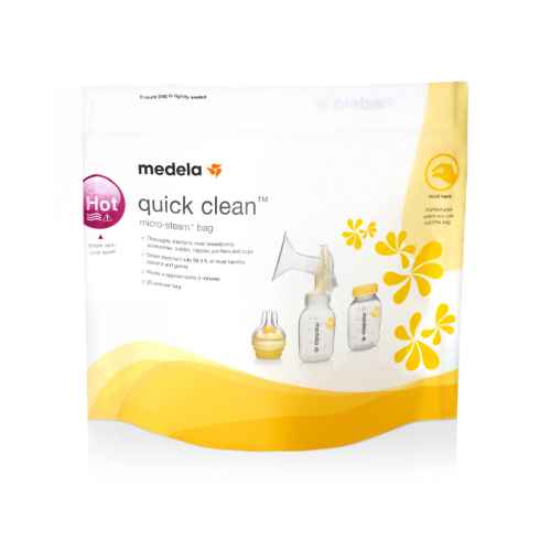 Пликчета за стерилизиране в микровълнова Medela Quick Clean 5 бр.