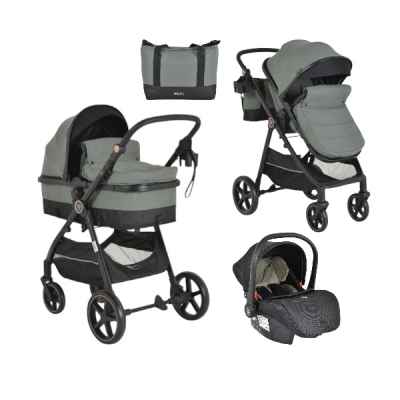 Комбинирана бебешка количка 4в1 Moni Tokyo, зелен
