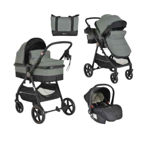 Комбинирана бебешка количка 4в1 Moni Tokyo, зелен