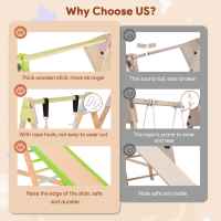 Детски дървен комплект 4в1 Ginger Home, Люлка, Пързалка, Катерушка и Рампа за Катерене, 120x112x114 см-yhGJ9.jpeg