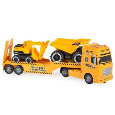 Автовоз с багер и самосвал Moni, със светлинни и звукови ефекти