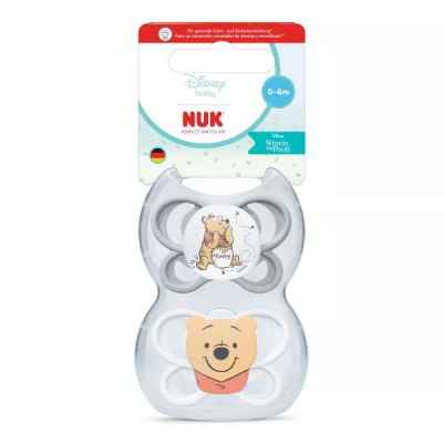 Силиконова залъгалка Nuk Perfect Match, 0-6 мес., 2 бр., AIR, Мечо Пух
