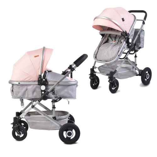 Комбинирана бебешка количка Moni Ciara, розова