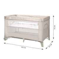 Бебешка кошара 2 нива Lorelli Carina, Grey stars-yx02z.jpeg