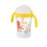 Чаша Nuk Motion Cup със сламка, 230 мл. жълта-z4Krv.png