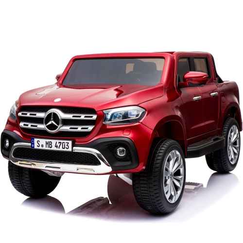 Акумулаторен джип JJ Mercedes X-Class 4x4, червен