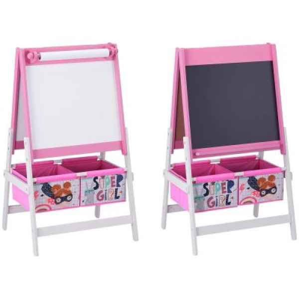 Детски дървен статив за рисуване 3в1 Ginger Home, Super girl-zMUtP.jpeg