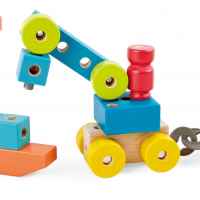 Комплект дървени, цветни кубчета Hape, 44 части-zRJUM.jpeg