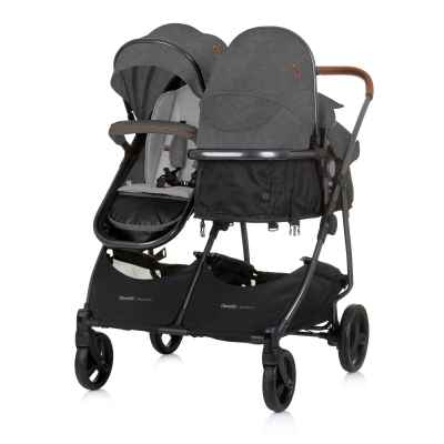 Бебешка количка за близнаци Chipolino ДуоСмарт, облак