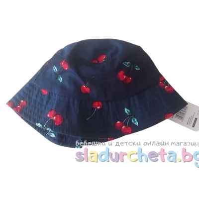 Детска шапка YoClub, тъмносиня на череши