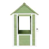 Детска дървена къща за игра Ginger Home, зелено и бяло-zcKrw.jpeg