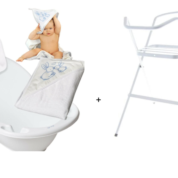 Комплект за баня Tega baby Зайче, бял-zgAyL.png