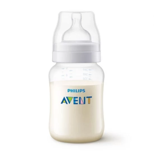 Шише за хранене AVENT Anti-Colic със сила на потока 2, 260 мл, 1 м+